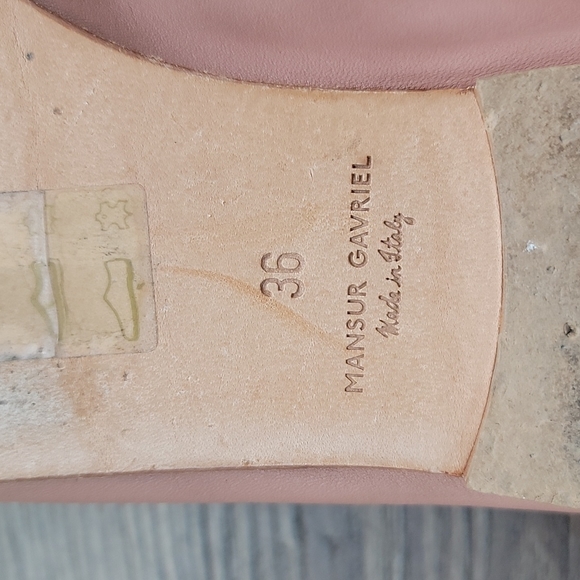 Mansur Gavriel Lambskin Round-Toe Sock Loafers - Picture 15 of 16